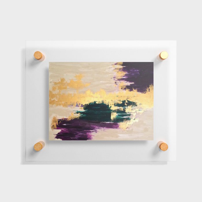Sassenach Purple and Gold Floating Acrylic Print