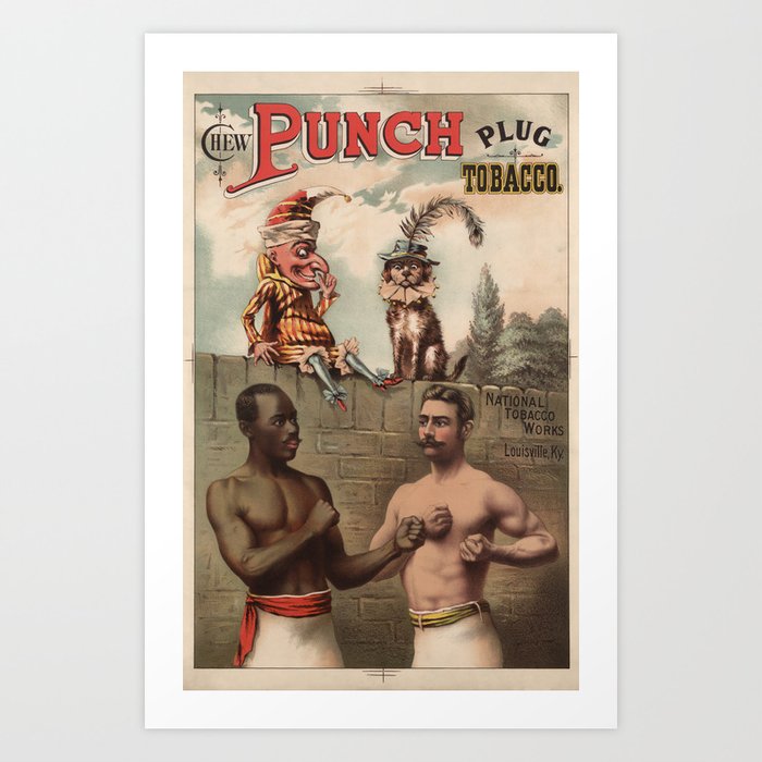 Vintage Punch Chewing Tobacco Ad - 1886 Art Print