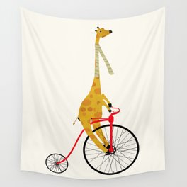 the high wheeler Wall Tapestry