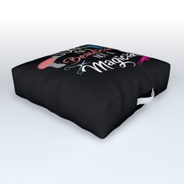 Sorry I'm a Beautician not a Magician - Funny Beautician or Makeup Artist Gift Outdoor Floor Cushion