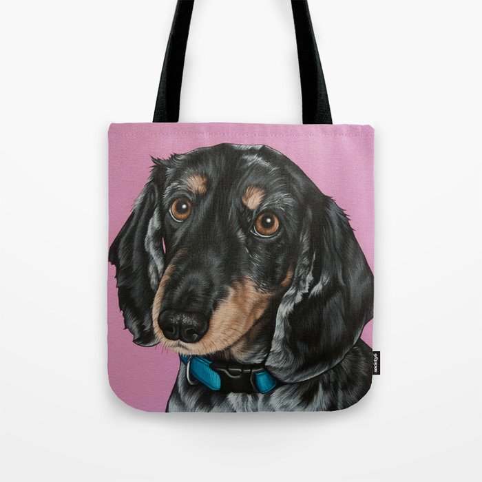 Sweet Double Dapple Dachshund Portrait Weiner Dog Painting