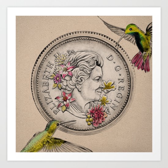 Our Beauty Queen Art Print