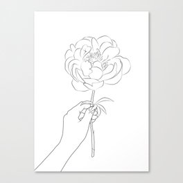 Peony Flower Canvas Print