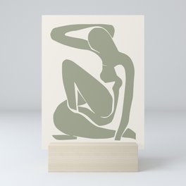 Sage Green Matisse Art, Matisse Abstract Art Decor Mini Art Print