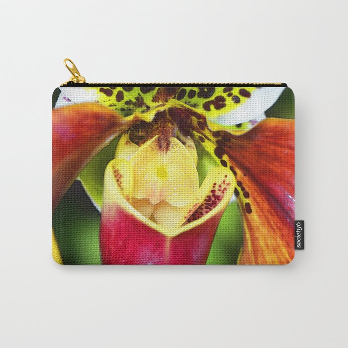 Bold Flower Art - Intimate Orchid 6 - Sharon Cummings Carry-All Pouch