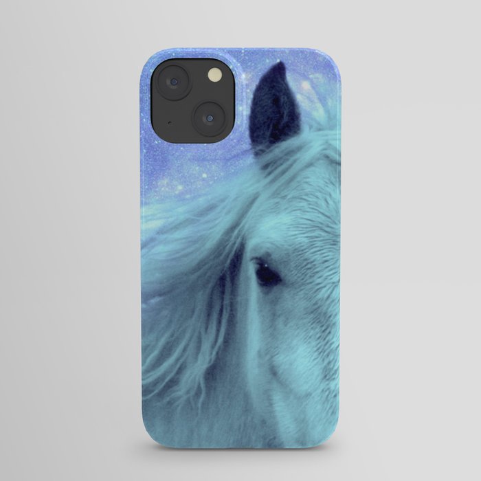 Celestial Dreams Horse Periwinkle Lavender Aqua iPhone Case
