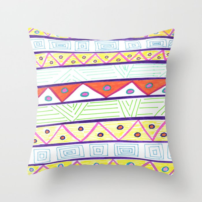 Aztec Print Throw Pillow