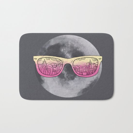 Cool moon Bath Mat