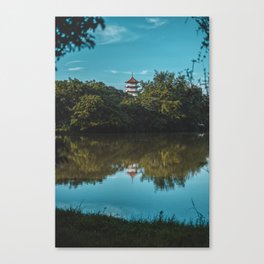 Pagoda amongst nature Canvas Print