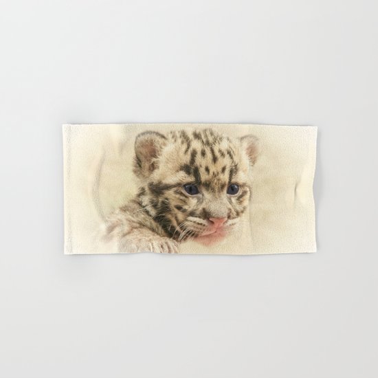 CUTE CLOUDED LEOPARD CUB Hand & Bath Towel