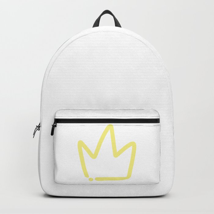 Yellow Crown Logo. Backpack