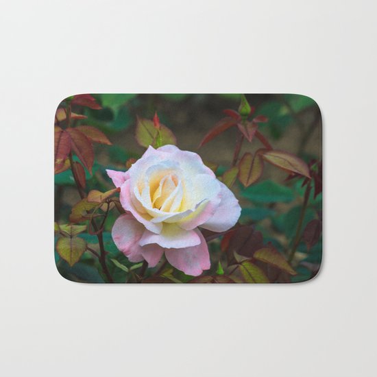 A rose Bath Mat
