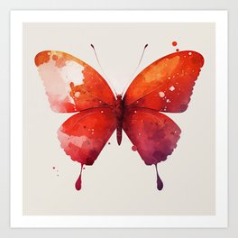 Scarlet Swallowtail - Compendium of Willowood Butterflies - Red Chapter Art Print