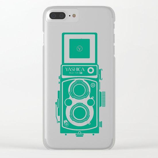 Yashica Mat 124G Camera Emerald Clear iPhone Case