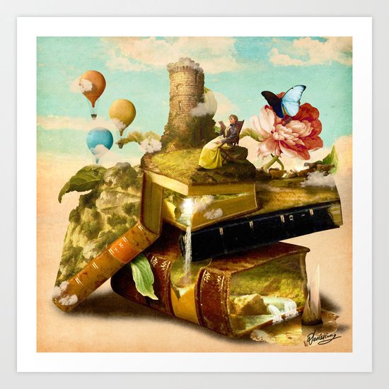 To Lands Away Art Print