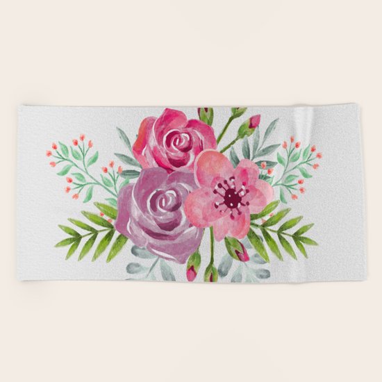 Flowers -a7 Beach Towel