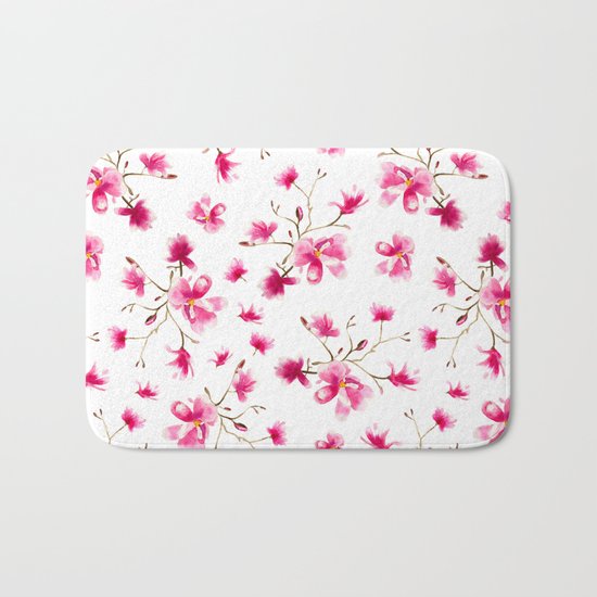 Magnolia blossom Bath Mat