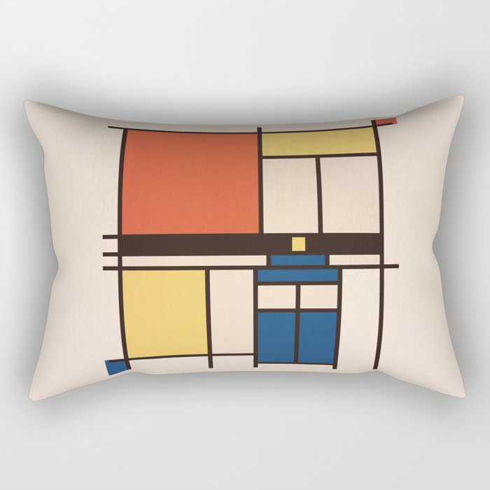 Mondrian Who Rectangular Pillow