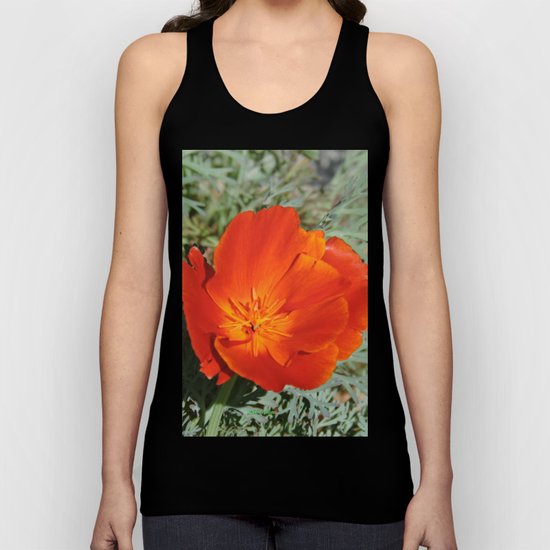 California Poppy Unisex Tank Top