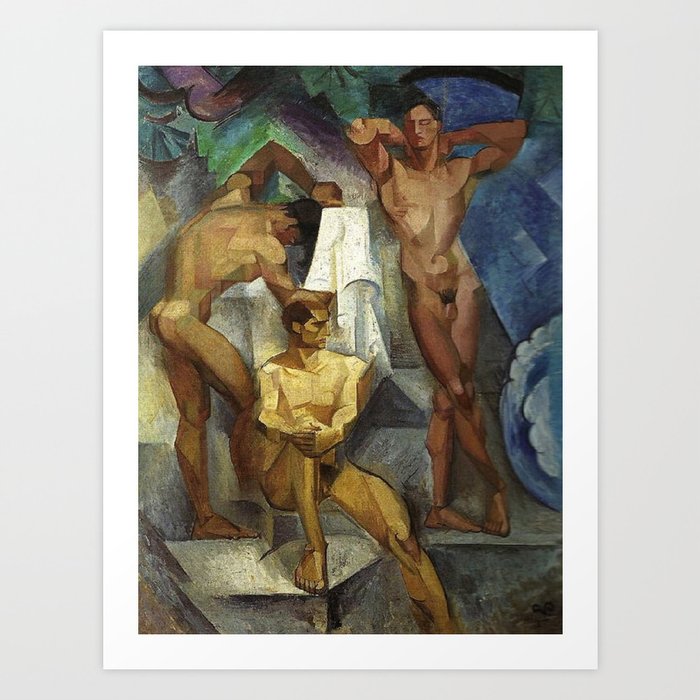 Young Bathers by George Pauli Nude Male Art Art Print