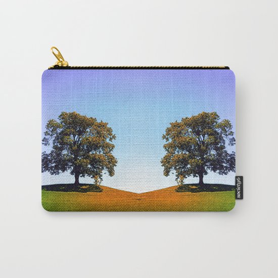 Posing tree on a hill in summertime Carry-All Pouch