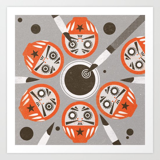 Daruma (Significant Figures) Art Print