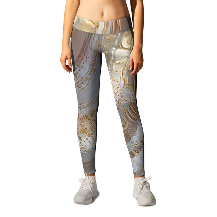 Wave Silver Gold Silk Collection Leggings