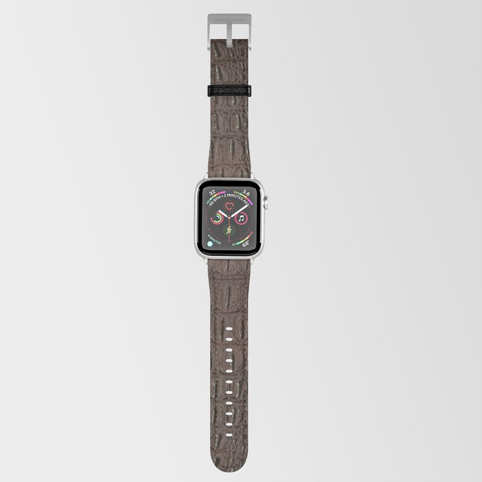 Brown Alligator Skin Print Apple Watch Band