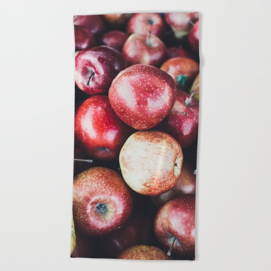 Red Apples Beach Towel