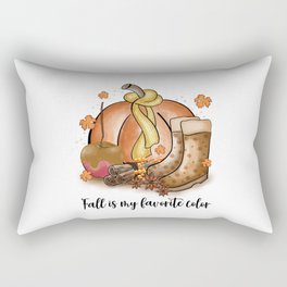 Fall is my favorite color pumpkin design Rectangular Pillow