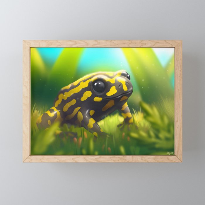 Corroboree Frog Framed Mini Art Print