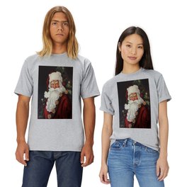 Portrait of Saint Nick Santa Clause Christmas T Shirt