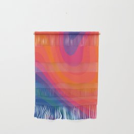 Fluid Abstract Colorful Retro Aesthetic Wall Hanging