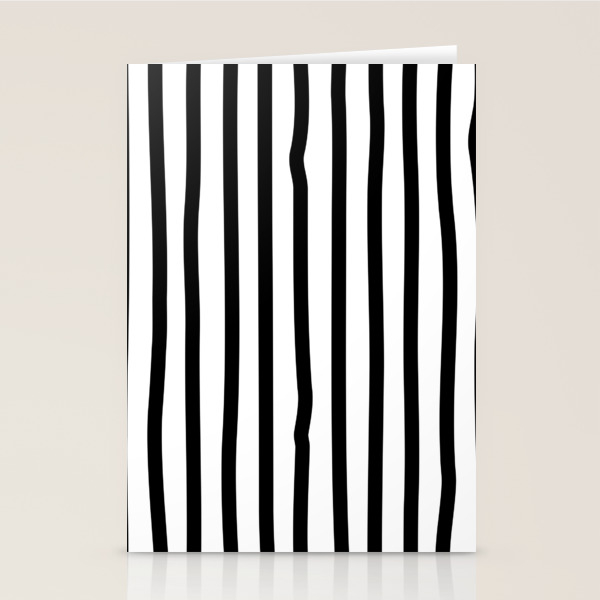Black and white drawing stripes - striped pattern Stationery Cards by  dotsandlines99 | Society6