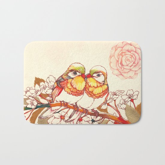 Lovebirds Bath Mat