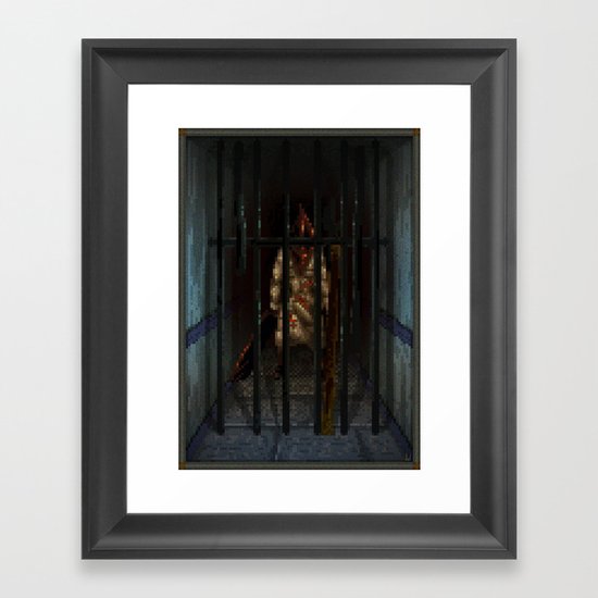 Pixel Art series 6 : Pyramid Framed Art Print