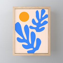 Henri Matisse - Leaves - Blue Framed Mini Art Print