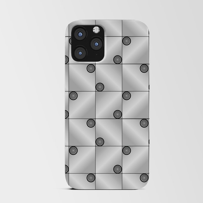 Black and White Geometric Pattern iPhone Card Case