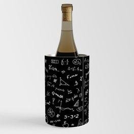 Mathematics nerdy in black Wine Chiller