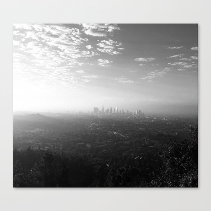 Los Angeles L A Skyline Black And White Jodilynpaintings
