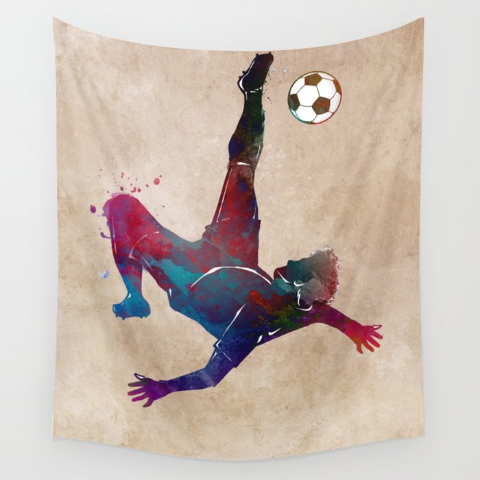 Soccer tapestry on sale