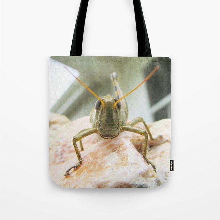 Grasshopper Close Up Tote Bag