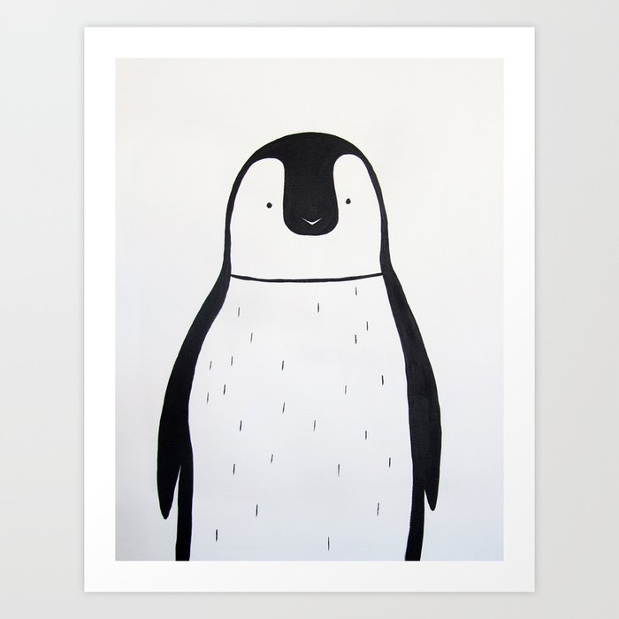 No. 0011 - Modern Kids and Nursery Art - The Penguin Art Print