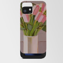 Pink Tulips iPhone Card Case
