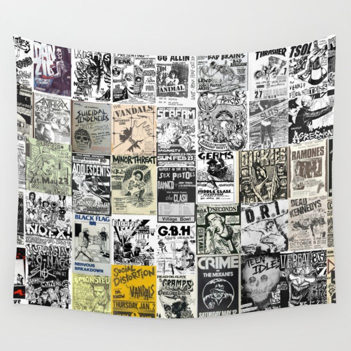 punk rock show dreams Wall Tapestry by NickieT