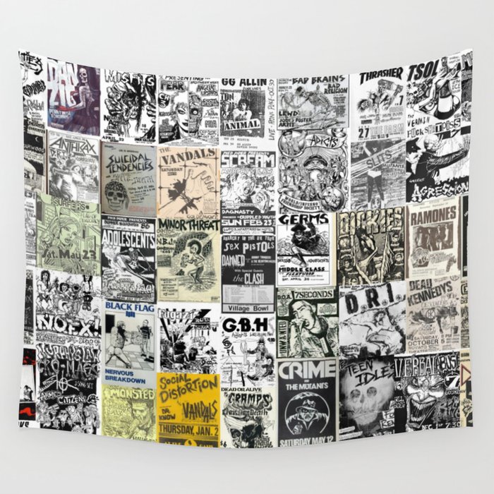 Rock store collage tapestry