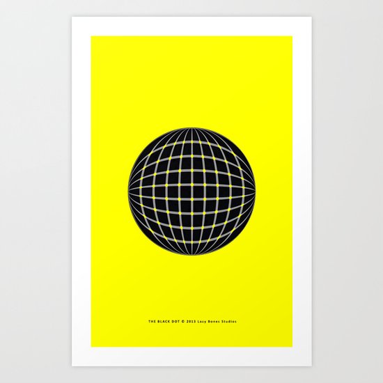 BLACK DOT Art Print