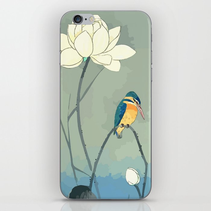 Kingfisher zen iPhone Skin