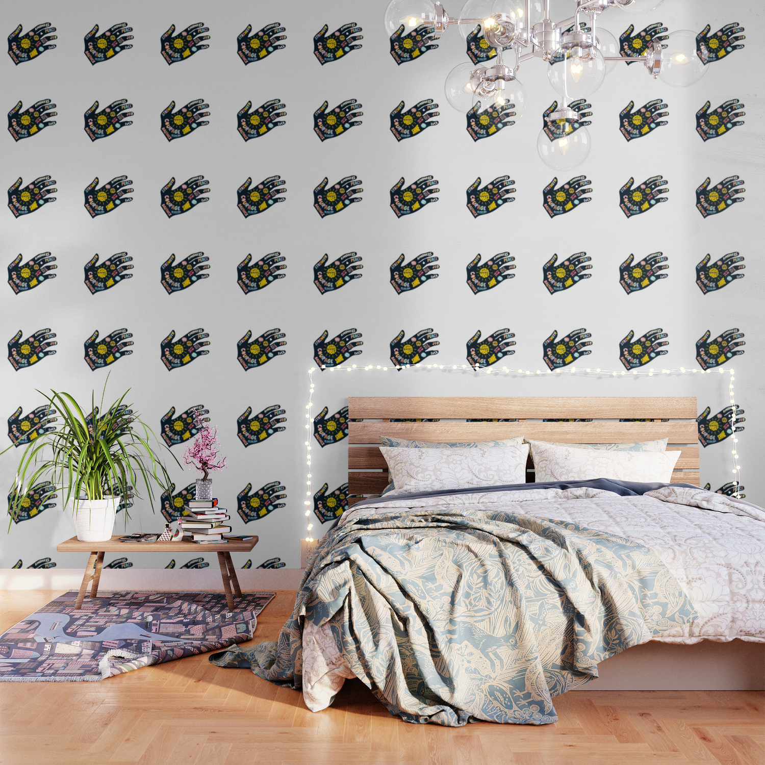 Positivity Helping Hand Wallpaper By Phirst Society6