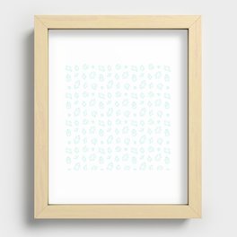 Seafoam Gems Pattern Recessed Framed Print